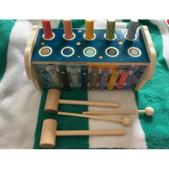 New Wooden Hammering Pounding Toy for 12+ Months Kids, Montessori Toys - Picture 1 of 4
